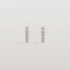 Liora Muse 1.32 ct Lab Diamond Half Eternity Huggie Earring In 9K Solid Gold