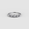Liora Muse 0.23 Carat Round Cut Lab Diamond Bubble Ring in 925 Sterling Silver