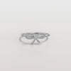 Liora Muse 0.02 Carat Feminie Bow Design Lab Grown Diamnond Ring 9k Solid Gold